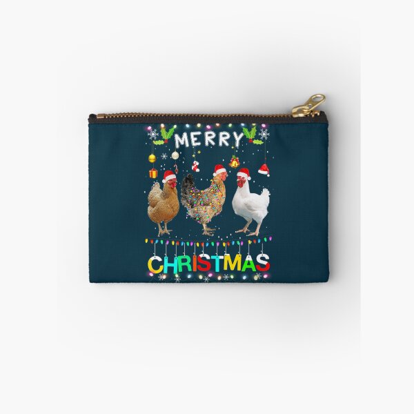 Item preview, Womens Merry Christmas Chicken Shirt Santa Hat Lights Xmas Funny    designed and sold by TheAnimeFactor.