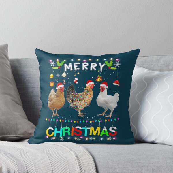 Item preview, Womens Merry Christmas Chicken Shirt Santa Hat Lights Xmas Funny    designed and sold by TheAnimeFactor.