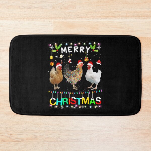 Item preview, Womens Merry Christmas Chicken Shirt Santa Hat Lights Xmas Funny    designed and sold by TheAnimeFactor.