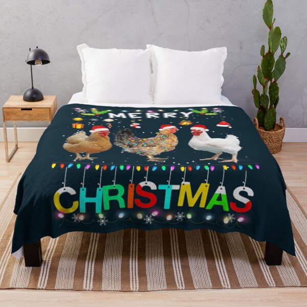 Item preview, Womens Merry Christmas Chicken Shirt Santa Hat Lights Xmas Funny    designed and sold by TheAnimeFactor.