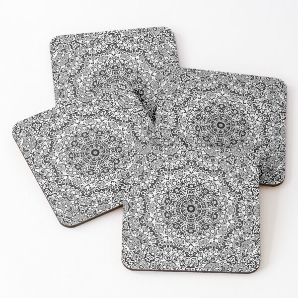 Item preview, Thai pattern shapes, black and white, Vector abstract modern minimalist designed and sold by Atroce.
