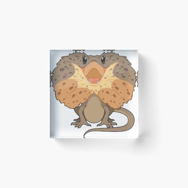 Item preview, Frilled Neck Lizard designed and sold by HeckoGeckoArt.