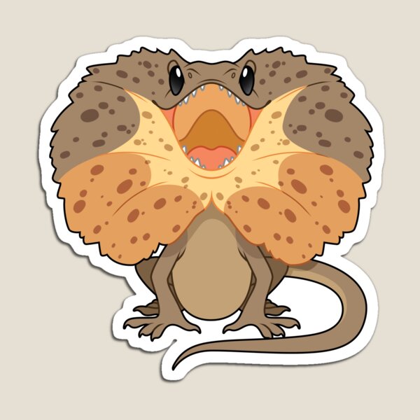 Item preview, Frilled Neck Lizard designed and sold by HeckoGeckoArt.