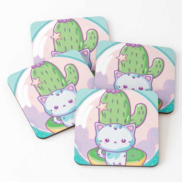 Item preview, Cute Cat With Cactus Plant designed and sold by Wiss2Arts.