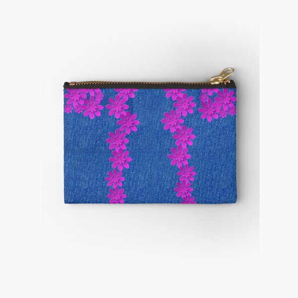 Item preview, Denim Jeans Lookalike with Purple Flowers designed and sold by Gotcha29.
