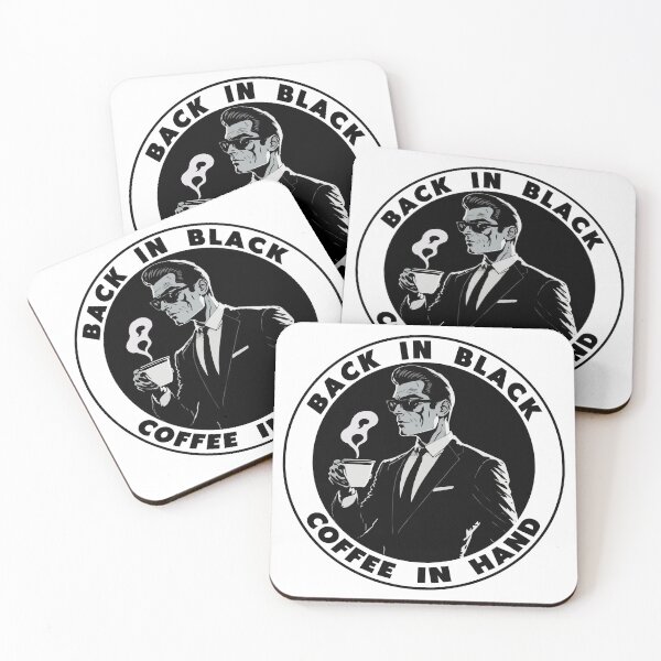 Item preview, Back in Black, Coffee in Hand designed and sold by thematics.