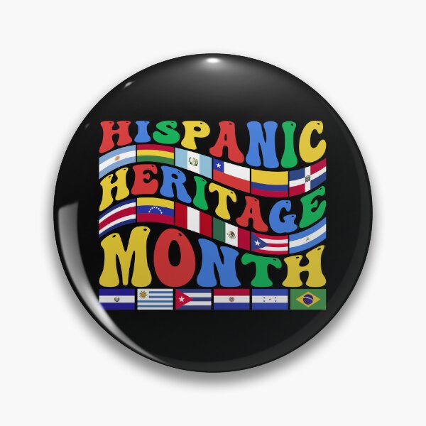 Item preview, Hispanic Heritage Month Groovy Text designed and sold by ArtMeetsPizza.