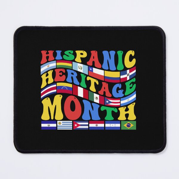 Item preview, Hispanic Heritage Month Groovy Text designed and sold by ArtMeetsPizza.