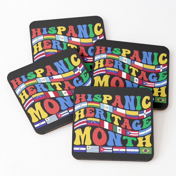Item preview, Hispanic Heritage Month Groovy Text designed and sold by ArtMeetsPizza.