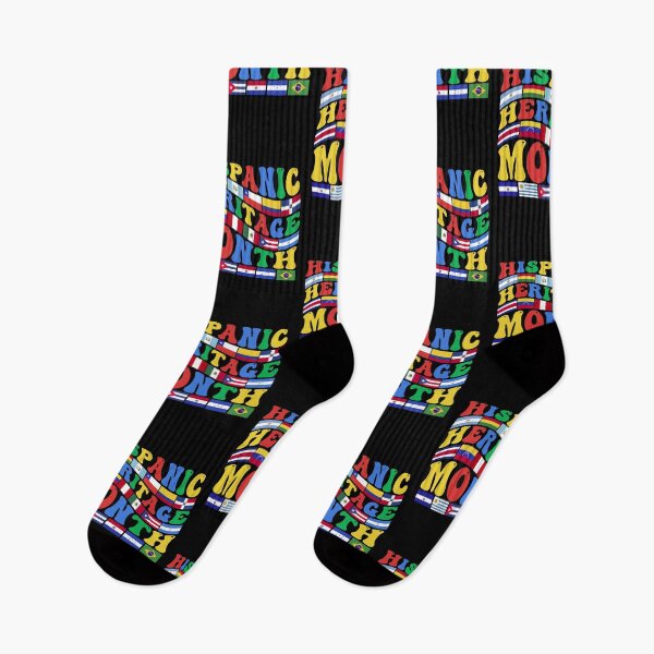 Item preview, Hispanic Heritage Month Groovy Text designed and sold by ArtMeetsPizza.
