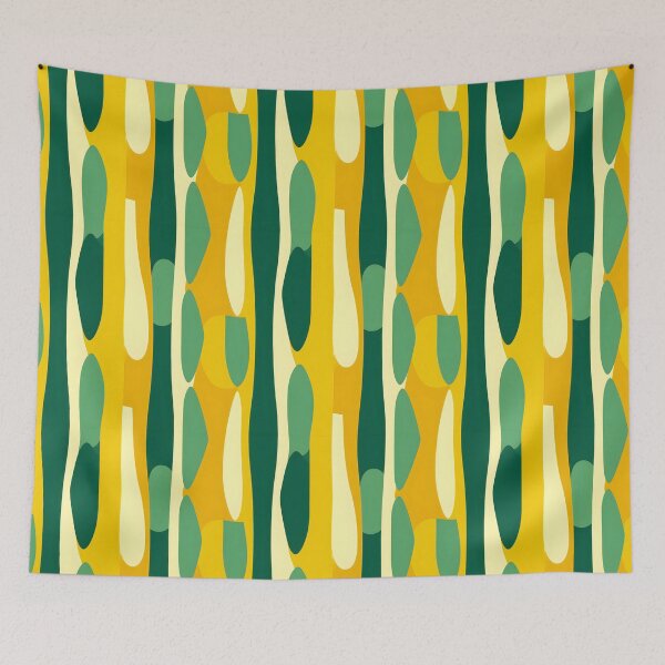 Item preview, Green & Yellow Minimalism Abstract Circles Pattern #1 designed and sold by ARTficiallyAnon.