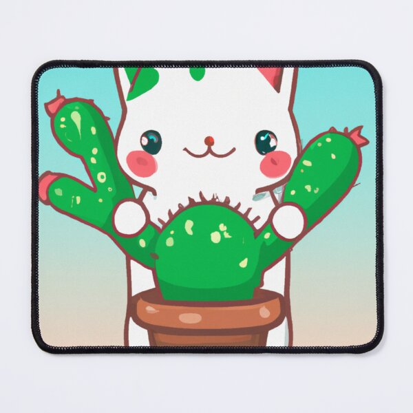 Item preview, Cute Cat With Cactus Plant designed and sold by Wiss2Arts.