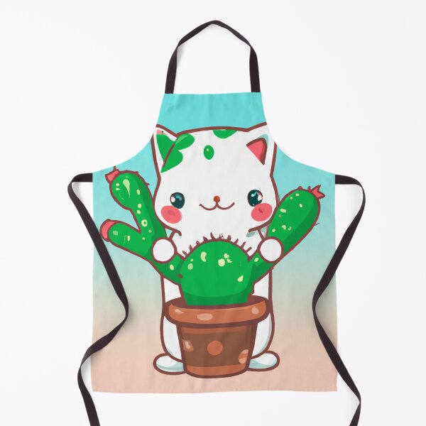 Item preview, Cute Cat With Cactus Plant designed and sold by Wiss2Arts.