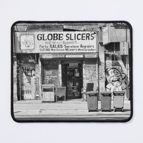 Item preview, Old New York City Shopfront in Black and White. designed and sold by pcole123.
