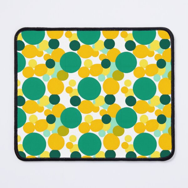 Item preview, Green & Yellow Minimalism Abstract Circles Pattern #2 designed and sold by ARTficiallyAnon.