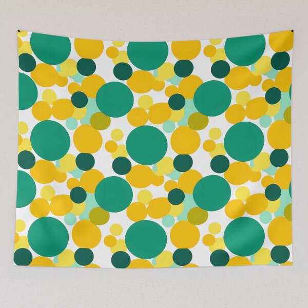 Item preview, Green & Yellow Minimalism Abstract Circles Pattern #2 designed and sold by ARTficiallyAnon.