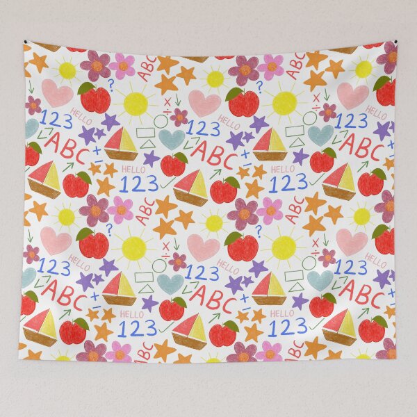 Item preview, Kids school kindergarten art designed and sold by PrettywithColor.