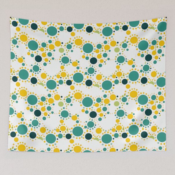 Item preview, Green & Yellow Minimalism Abstract Circles Pattern #3 designed and sold by ARTficiallyAnon.