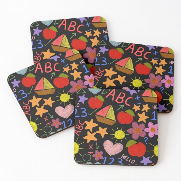 Item preview, Kids school kindergarten art - black designed and sold by PrettywithColor.