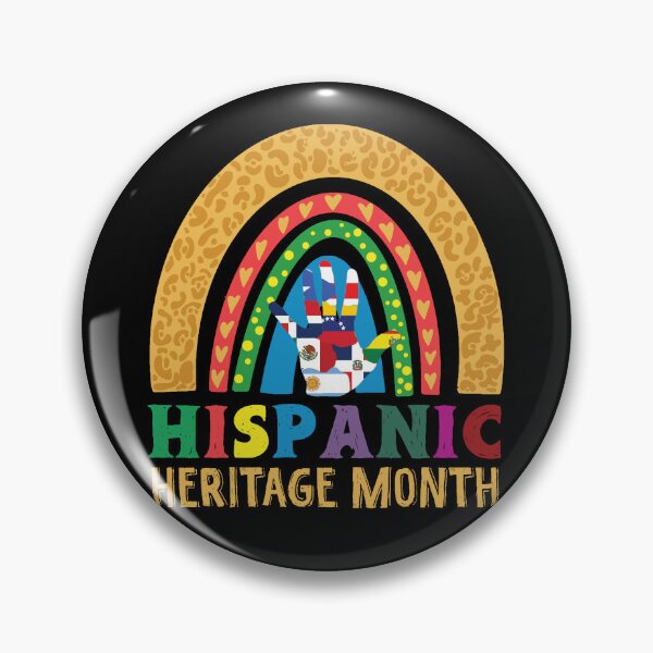 Artikelvorschau, Hispanic Heritage Month Hispanic Pride Rainbow entworfen und verkauft von ArtMeetsPizza.