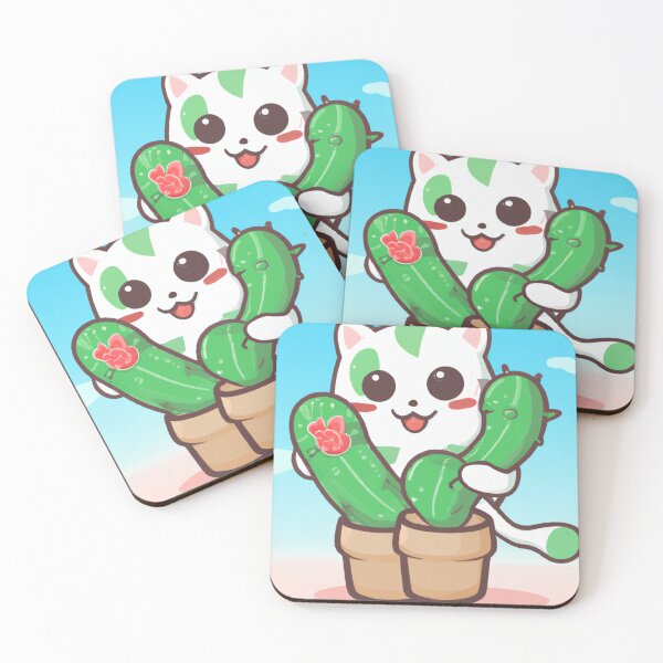 Item preview, Cute Cat With Cactus Plant designed and sold by Wiss2Arts.