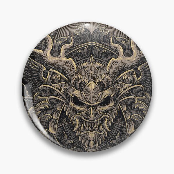 Item preview, Samurai Head Engraving Art  designed and sold by WOLForDEER.