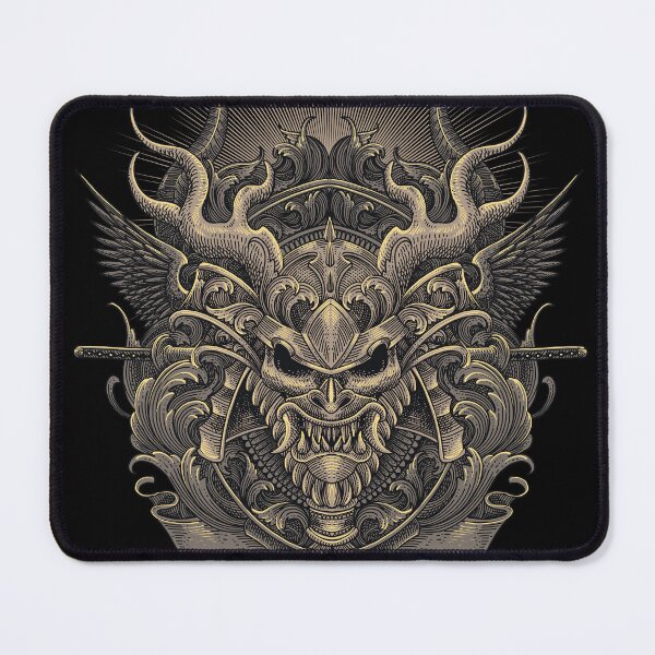 Item preview, Samurai Head Engraving Art  designed and sold by WOLForDEER.
