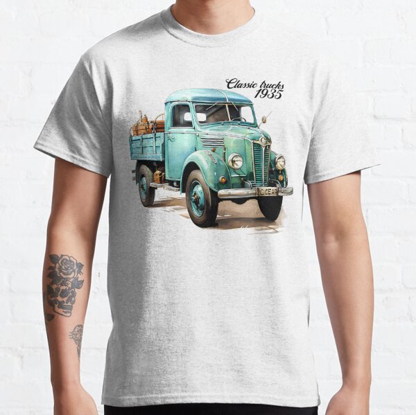 Classic Trucks Never Die Vintage Wagon T-shirt Design 