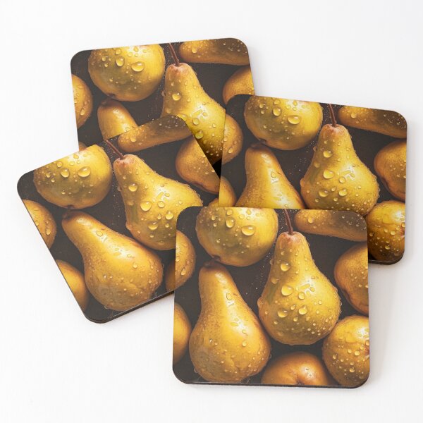 Item preview, Pile of fresh pears with water drops designed and sold by MiraCleAI.