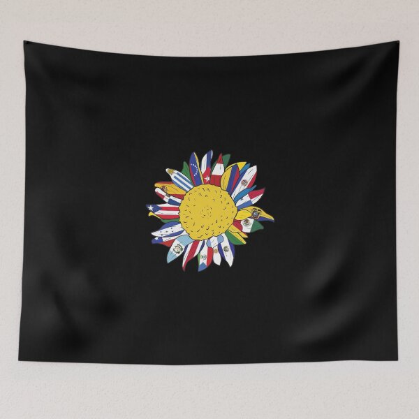 Item preview, Hispanic Heritage Hispanic Pride Sunflower designed and sold by ArtMeetsPizza.