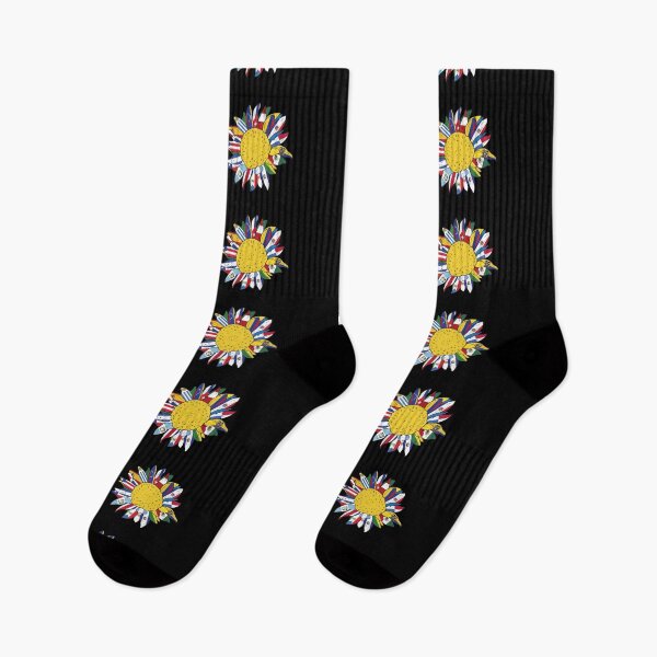 Item preview, Hispanic Heritage Hispanic Pride Sunflower designed and sold by ArtMeetsPizza.
