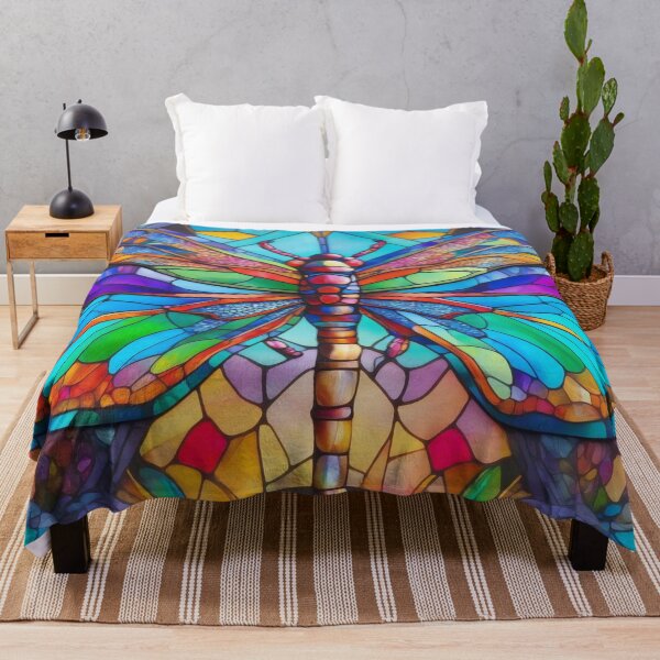 Item preview, Dragonfly Stained Glass Art designed and sold by druidwolfart.