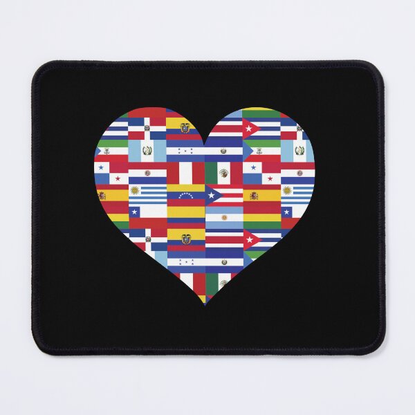 Item preview, Hispanic Heritage Hispanic Pride Flag Heart designed and sold by ArtMeetsPizza.