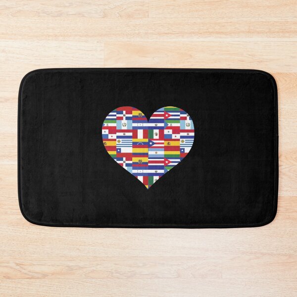 Item preview, Hispanic Heritage Hispanic Pride Flag Heart designed and sold by ArtMeetsPizza.