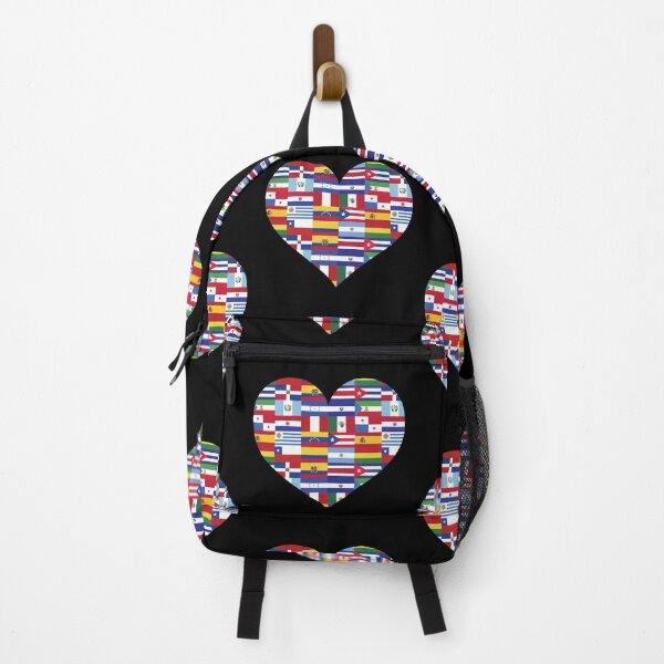 Item preview, Hispanic Heritage Hispanic Pride Flag Heart designed and sold by ArtMeetsPizza.