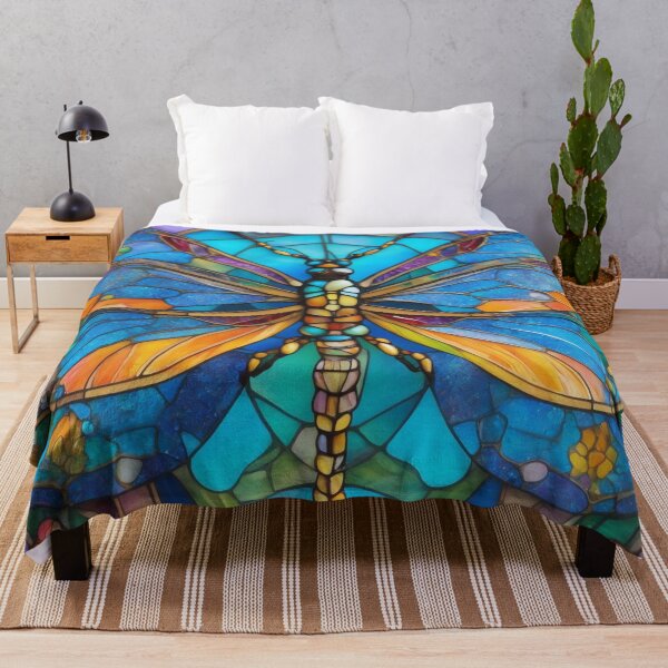 Item preview, Dragonfly Stained Glass Art designed and sold by druidwolfart.