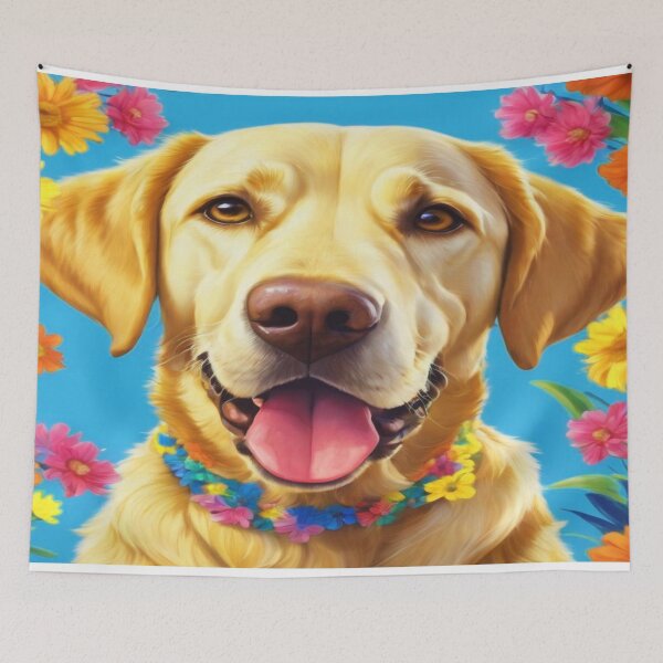 Aperçu de l'œuvre Happy Labrador - Personnalisé et de haute qualité créée et vendue par DigProZone.