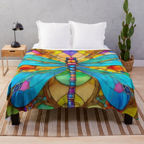 Item preview, Dragonfly Stained Glass Art designed and sold by druidwolfart.