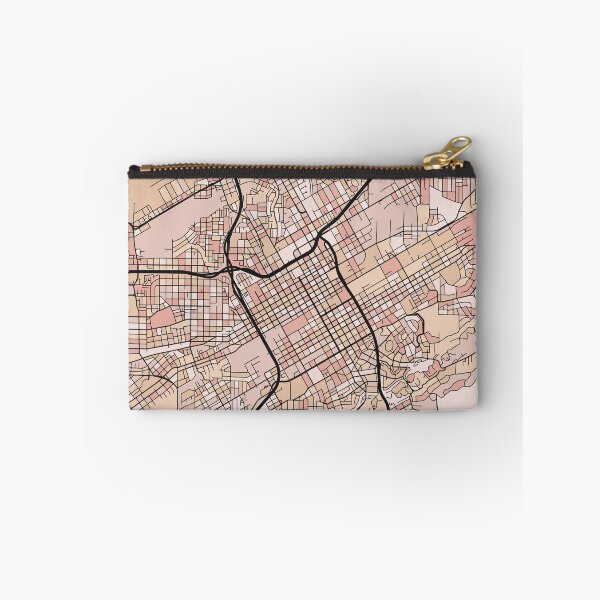 Item preview, Birmingham Map Pattern in Soft Pink Pastels designed and sold by PatternMaps.