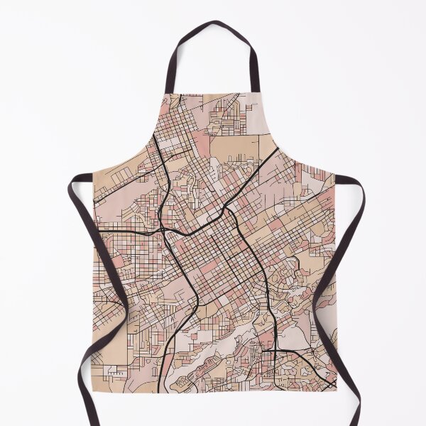 Item preview, Birmingham Map Pattern in Soft Pink Pastels designed and sold by PatternMaps.