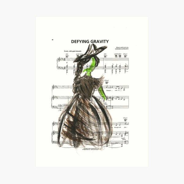 Elphaba - Defying Gravity Art Print