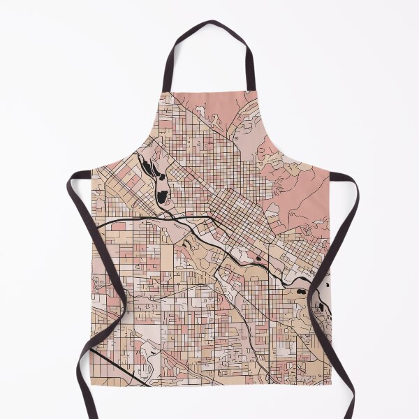 Item preview, Boise Map Pattern in Soft Pink Pastels designed and sold by PatternMaps.