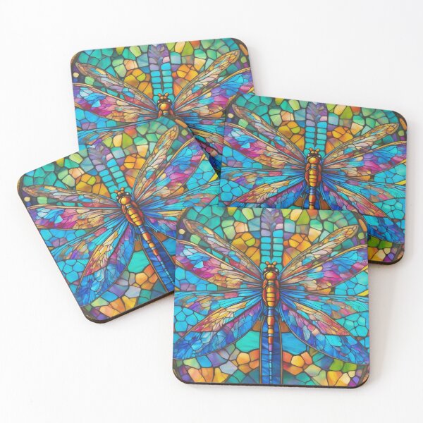 Item preview, Dragonfly Stained Glass Art designed and sold by druidwolfart.