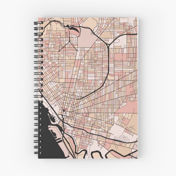 Item preview, Buffalo Map Pattern in Soft Pink Pastels designed and sold by PatternMaps.
