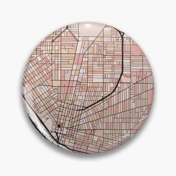 Artikelvorschau, Buffalo-Kartenmuster in zartrosa Pastelltönen entworfen und verkauft von PatternMaps.