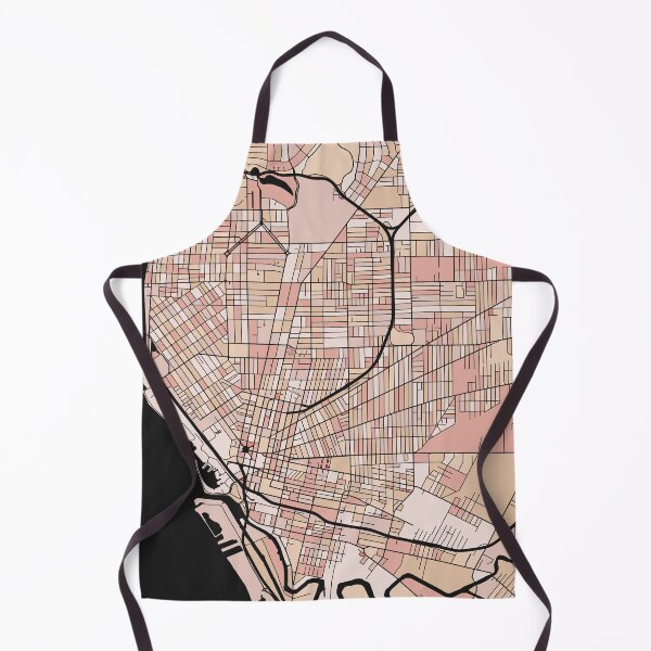 Item preview, Buffalo Map Pattern in Soft Pink Pastels designed and sold by PatternMaps.