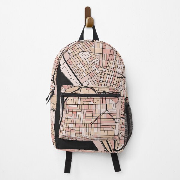 Item preview, Buffalo Map Pattern in Soft Pink Pastels designed and sold by PatternMaps.