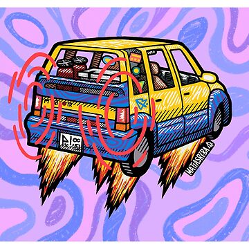Artwork thumbnail, Yellow Zebra Car by matiasreba