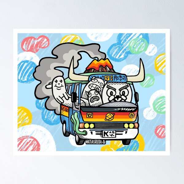Item preview, Blue Volcano Bus designed and sold by matiasreba.