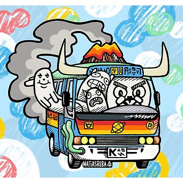 Artwork thumbnail, Blue Volcano Bus by matiasreba